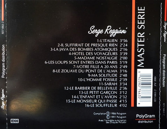 Cd Serge Reggiani – Master Serie