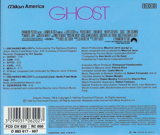 Cd Maurice Jarre – Ghost (Original Motion Picture Soundtrack)