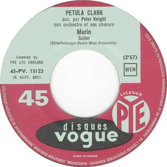 SP Petula Clark - Marin ( Sailor ) - Amor ( My Heart )