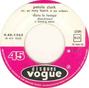 SP Petula Clark - Dans Le Temps (Downtown) - Puisque Tu Pars