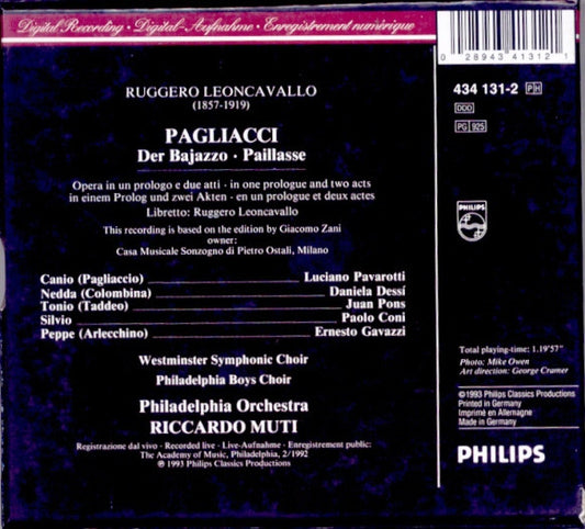 Cd Pagliacci