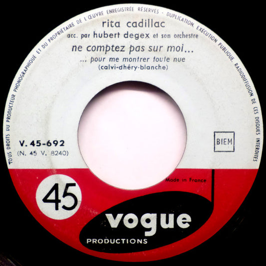 SP Rita Cadillac – Ne Comptez Pas Sur Moi.../ Adonis