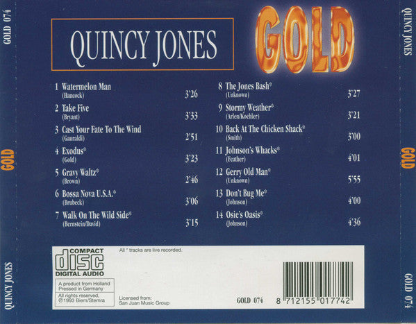 Cd Quincy Jones – Gold