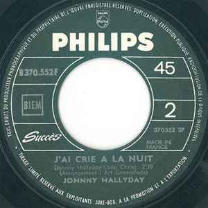 SP Johnny Hallyday – Amour D’été - J’Ai Crié à La Nuit