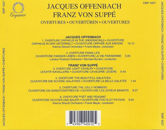 Cd Jacques Offenbach, Franz von Suppé – Overtures • Ouvertüren • Ouvertures