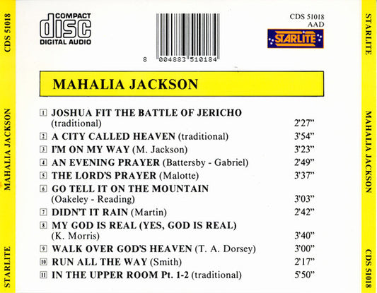 Cd Mahalia Jackson