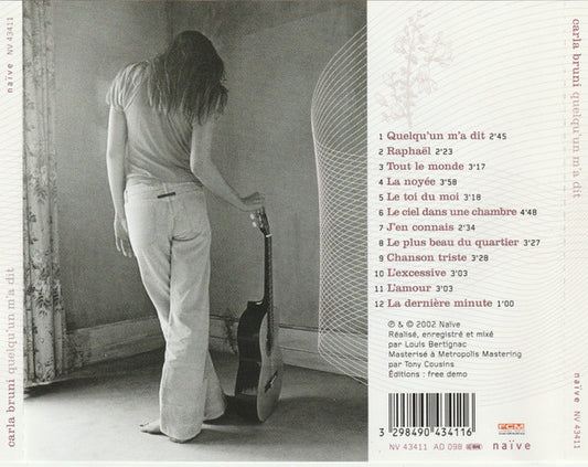 Cd Carla Bruni – Quelqu'un M'a Dit