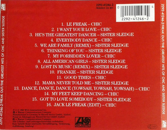 Cd Chic And Sister Sledge – Freak Out / The Greatest Hits Of Chic And Sister Sledge