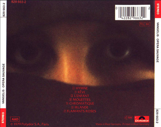 Cd Vangelis – Opera Sauvage