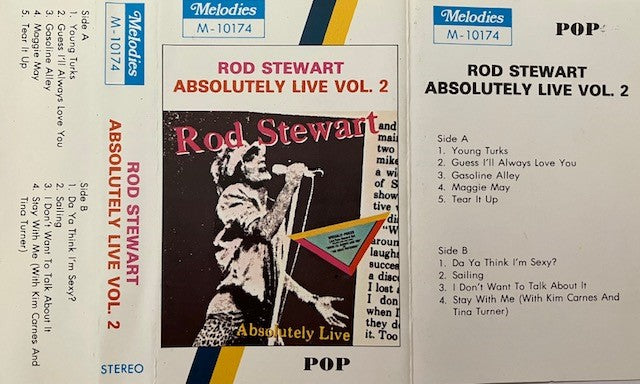 Cassette Audio Rod Stewart Absolutely Live Vol 2