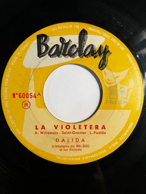 SP Dalida – La Violeterra - Gitane