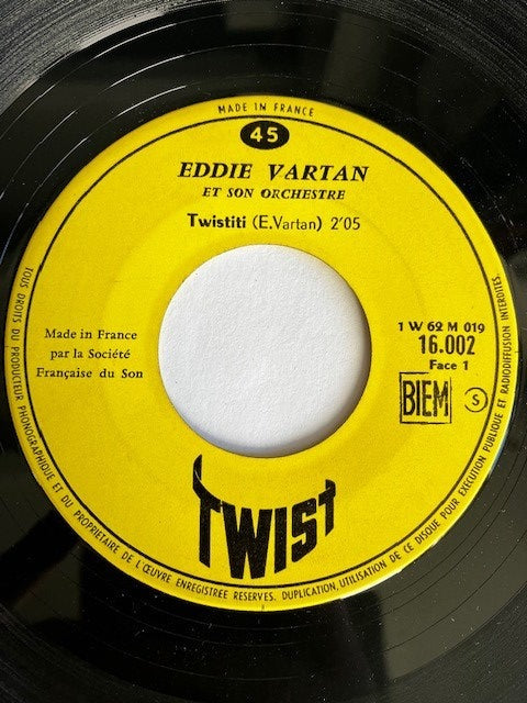 SP Eddie Vartan Et Son Orchestre – Twistiti - Heartaches