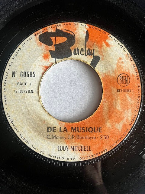 SP Eddy Mitchell – De la Musique / La Triste Histoire