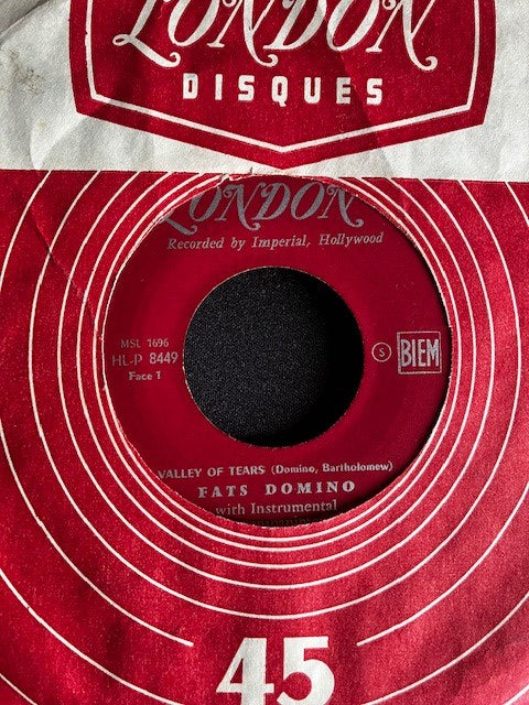SP Fats Domino - Valley Of Tears /  It’s You I Love