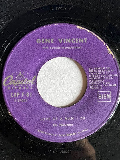 SP Gene Vincent - I’m Going Home (To See My Baby)  - Love Of A Man