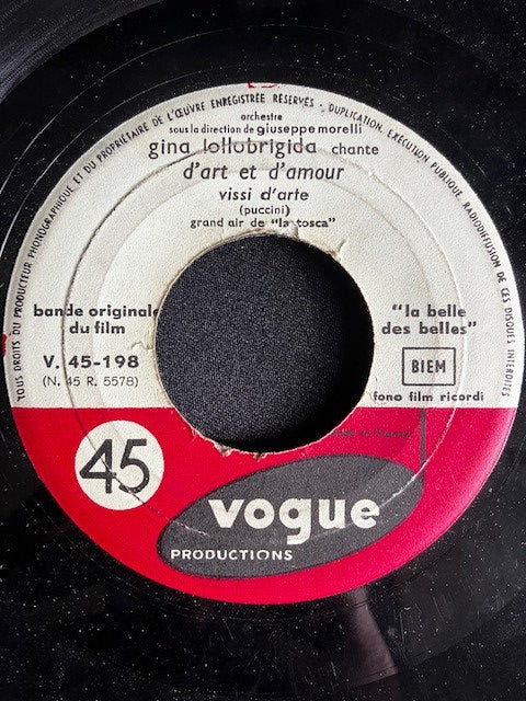 SP Gina Lollobrigida - D’Art Et D’Amour / L’Espagnole