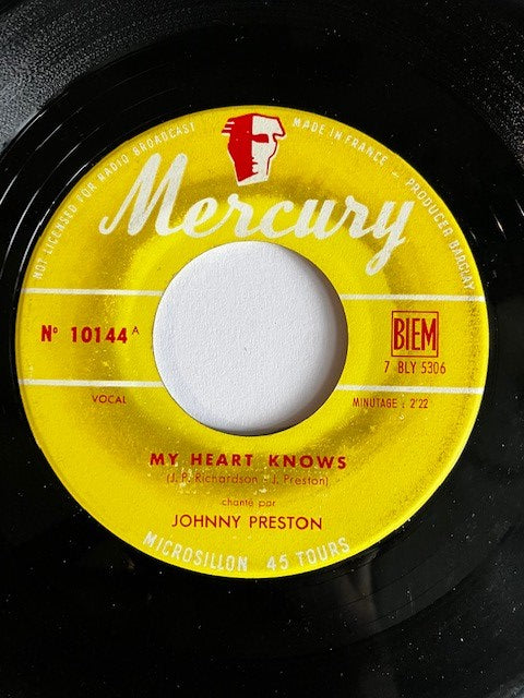 SP Johnny Perston - My Heart Knows - Running Bear 