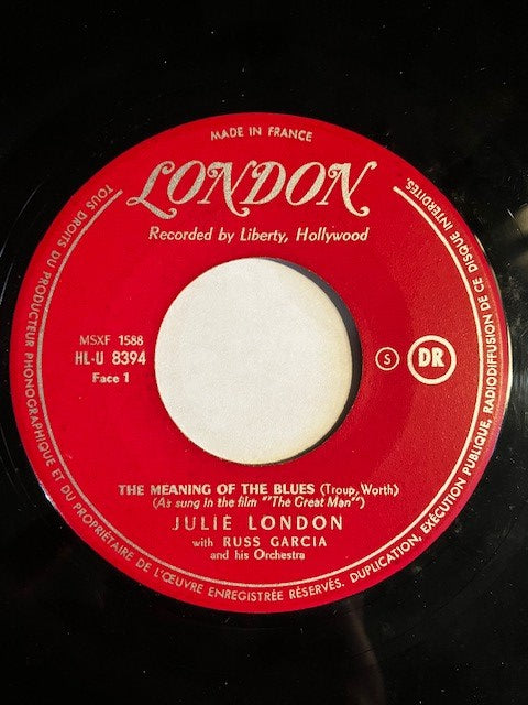 SP Julie London – The Meaning Of The Blues / Now Baby Now Disque Juke-box 