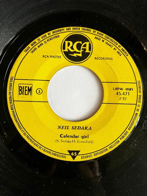 Sp Neil Sedaka – Calendar Girl / The Same Old Fool
