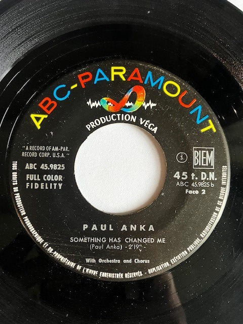 SP Paul Anka - It’s Time To Cry - Something Has Changed Me