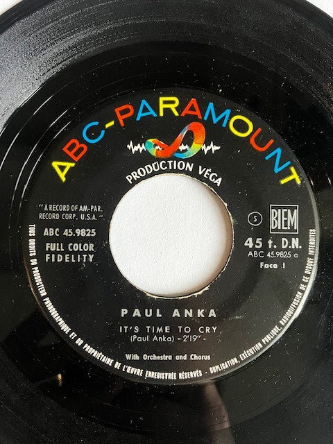 SP Paul Anka - It’s Time To Cry - Something Has Changed Me