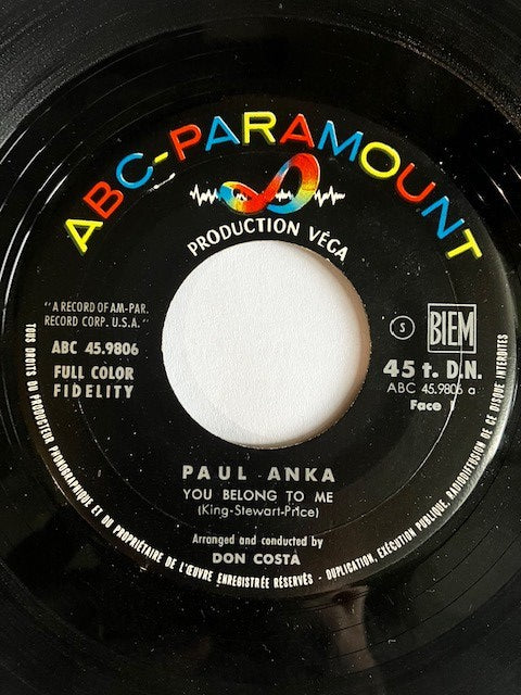 SP Paul Anka - You Belong To Me - Walkin' My Baby Back Home