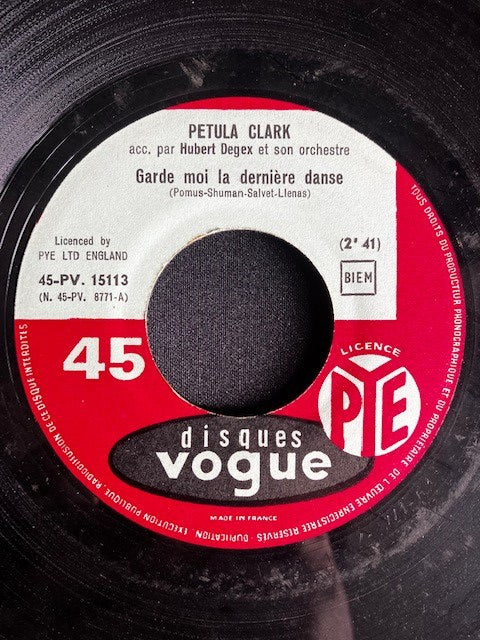 SP Petula Clark - Garde Moi La Dernière Danse - La Joie D'Aimer