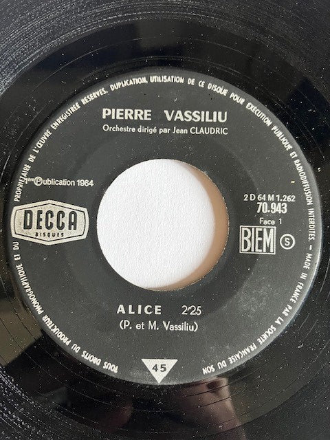 SP Pierre Vassiliu Alice - Twist Anti - Yé