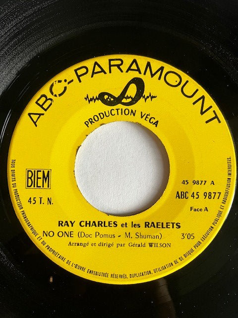 SP Ray Charles - No one / Without Love (There Is Nothing) 