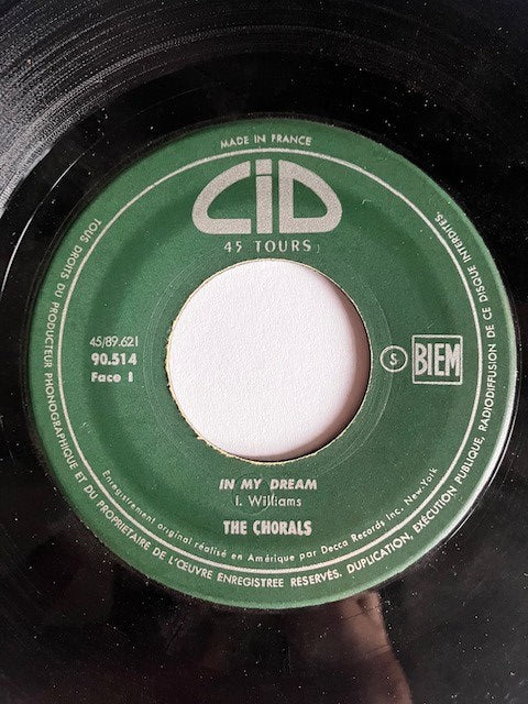 SP The Chorals - In My Dream - Rock And - Juke-box Roll Baby