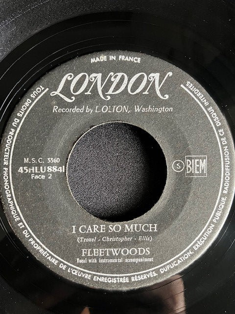 SP The Fleetwoods - Come Softly To Me - I Care So Much 