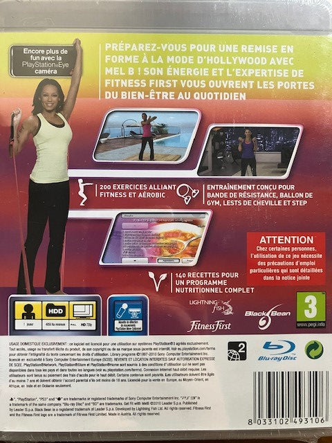 Jeu PS3 Get Fit With Mel B See The Difference Neuf Sous Blister