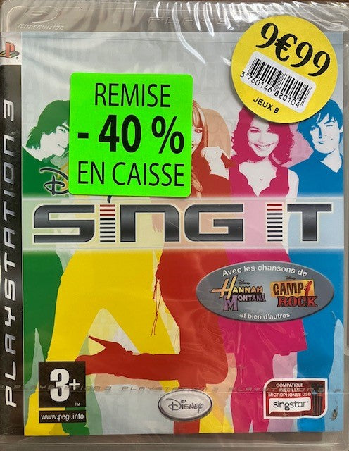 Jeu PS3 Sing It : Disney Hannah Montana Camp Rock Neuf Sous Blister