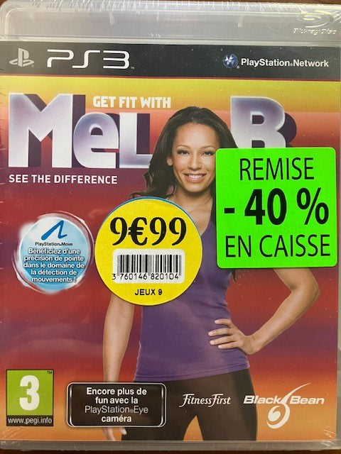 Jeu PS3 Get Fit With Mel B See The Difference Neuf Sous Blister