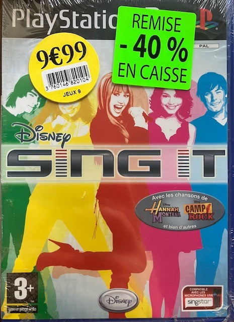 Jeu PS2 Sing It : Disney Hannah Montana Camp Rock Neuf Sous Blister