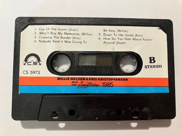 Cassette Audio Willie Nelson & Kris Kristofferson Music From Song Writer. 1985