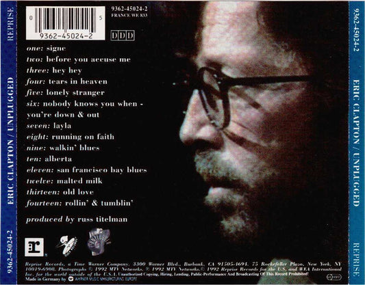 Cd Eric Clapton – Unplugged