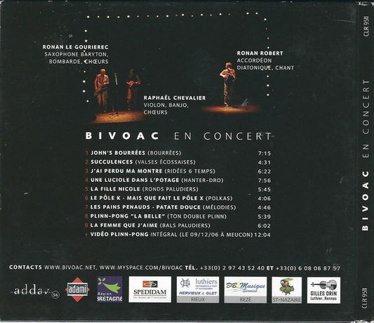 Cd  Bivoac – En Concert