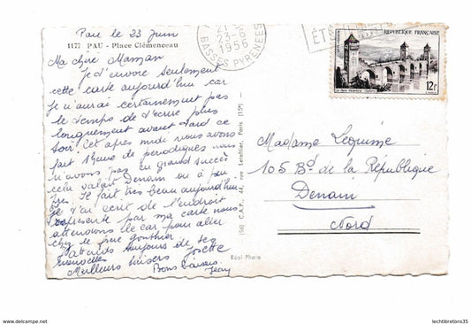 Carte postale - 1177 place Clemenceau