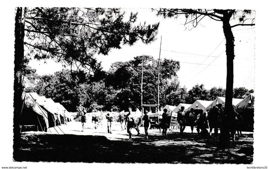 Carte postale - camp de vacances lorraine Escaut Longeville Vendée enfants colonie