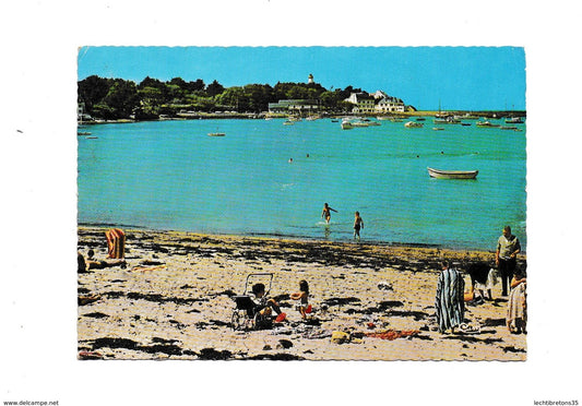 Carte postale - Port navalo plage mendu port presqu’île de rhuys