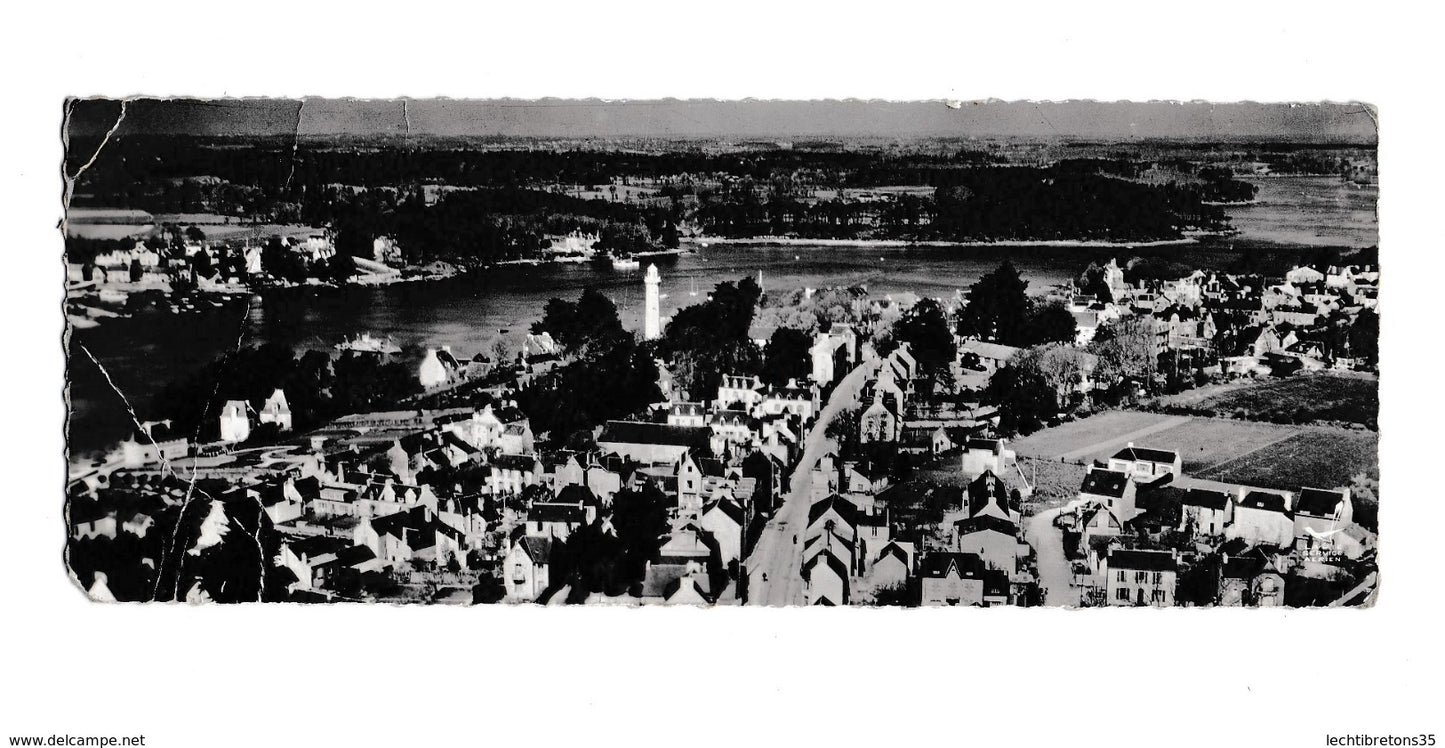 Carte postale - En avion au dessus de bénodet Finistère vue générale