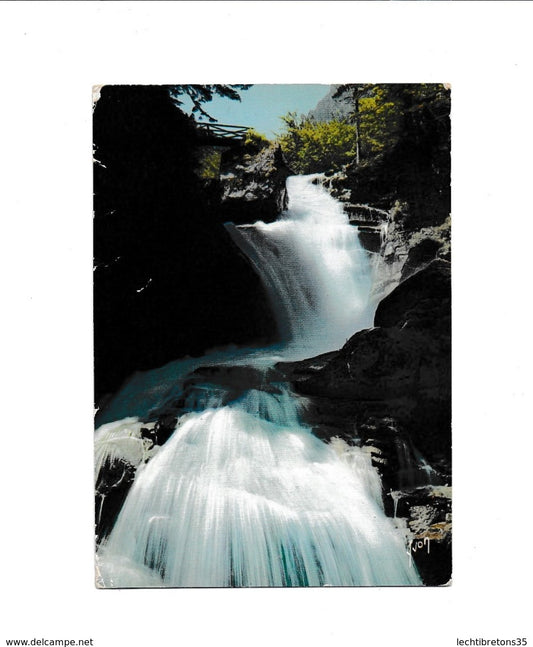 Carte postale - Couleurs et lumière de France cascade du cersey pont d’Espagne 938