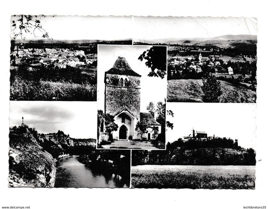 Carte postale - 232-3 les quatre routes strinquels église bessac cirque floirac château cav