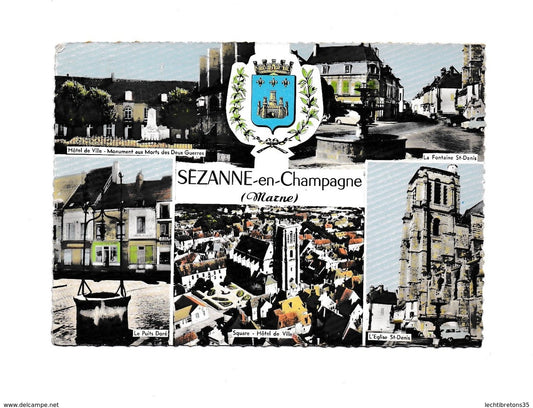 Carte postale - Sézanne en champagne