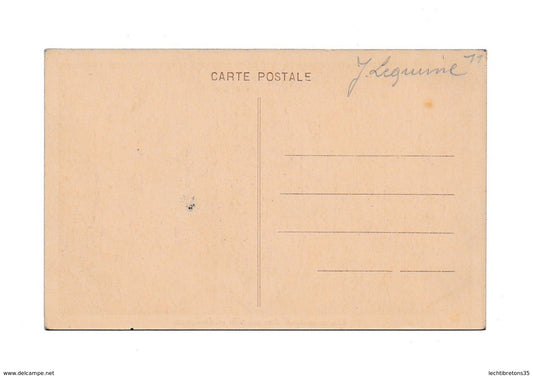 Carte postale - Mineur au travail dans une taille en demi pente lampe barrette terrils charbon