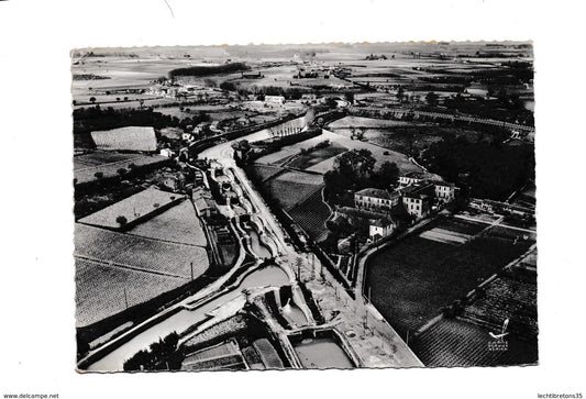 Carte postale - 17 Béziers Hérault les écluses en avion au dessus de ...