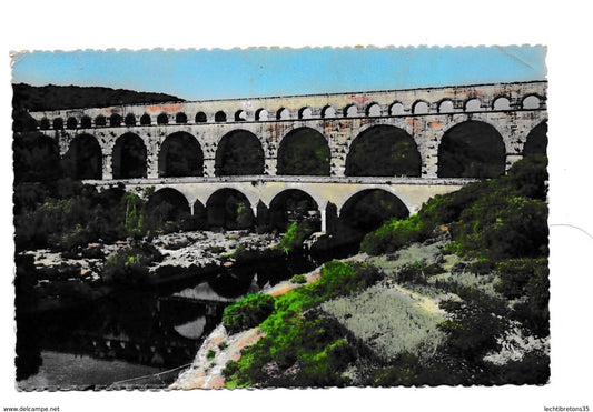 Carte postale - Pont du Gard aqueduc romain 2616 Hérault