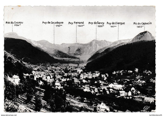 Carte postale - 227 mont dore roc cuzeau puy cacadogne ferrand sancy clierg