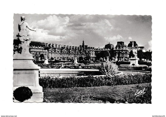 Carte postale - Paris jardins des tuileries Louvre 22348